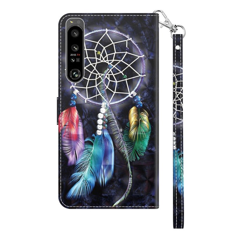 Folio-fodral Sony Xperia 1 IV Med Kedjar Strap Dream Catcher