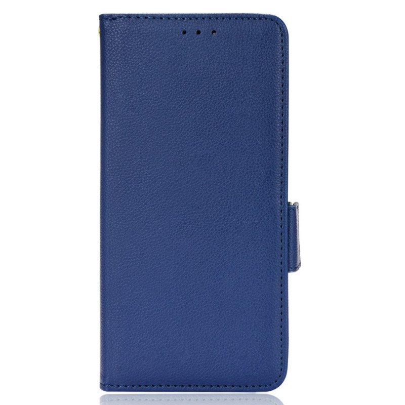 Folio-fodral Sony Xperia 1 IV Traditionell Litchi-läderstil