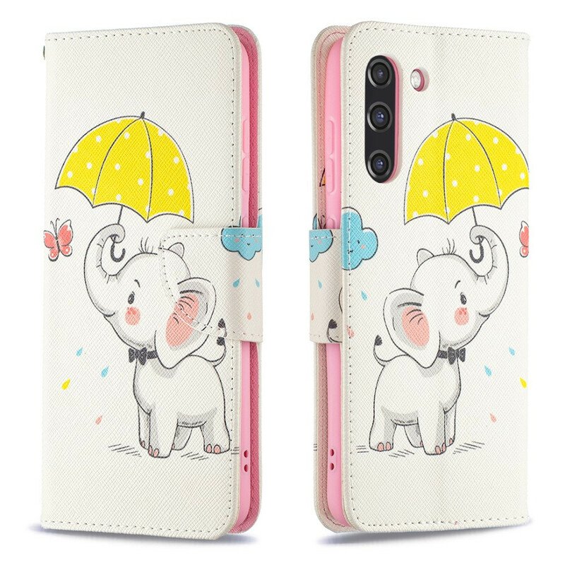 Fodral Samsung Galaxy S21 FE Baby Elefant