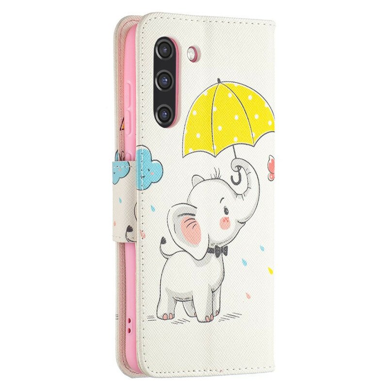 Fodral Samsung Galaxy S21 FE Baby Elefant