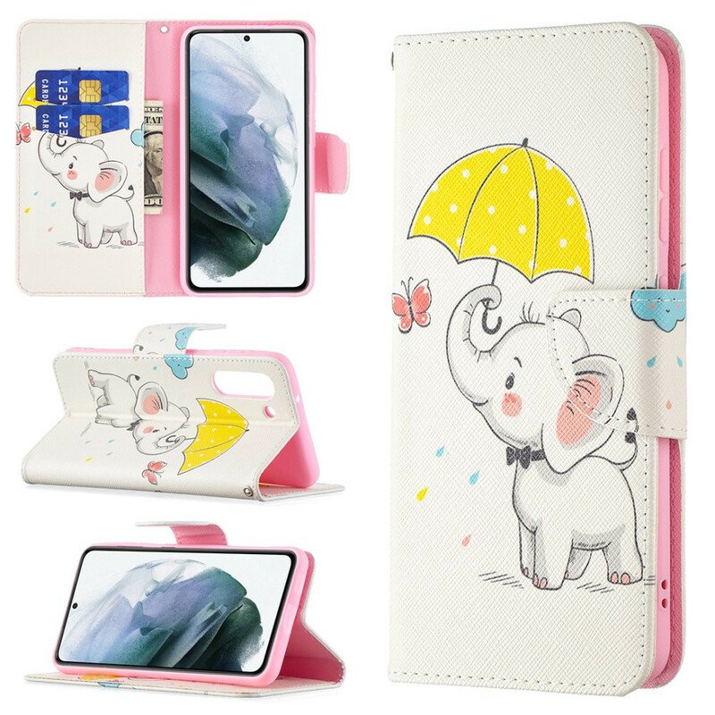 Fodral Samsung Galaxy S21 FE Baby Elefant