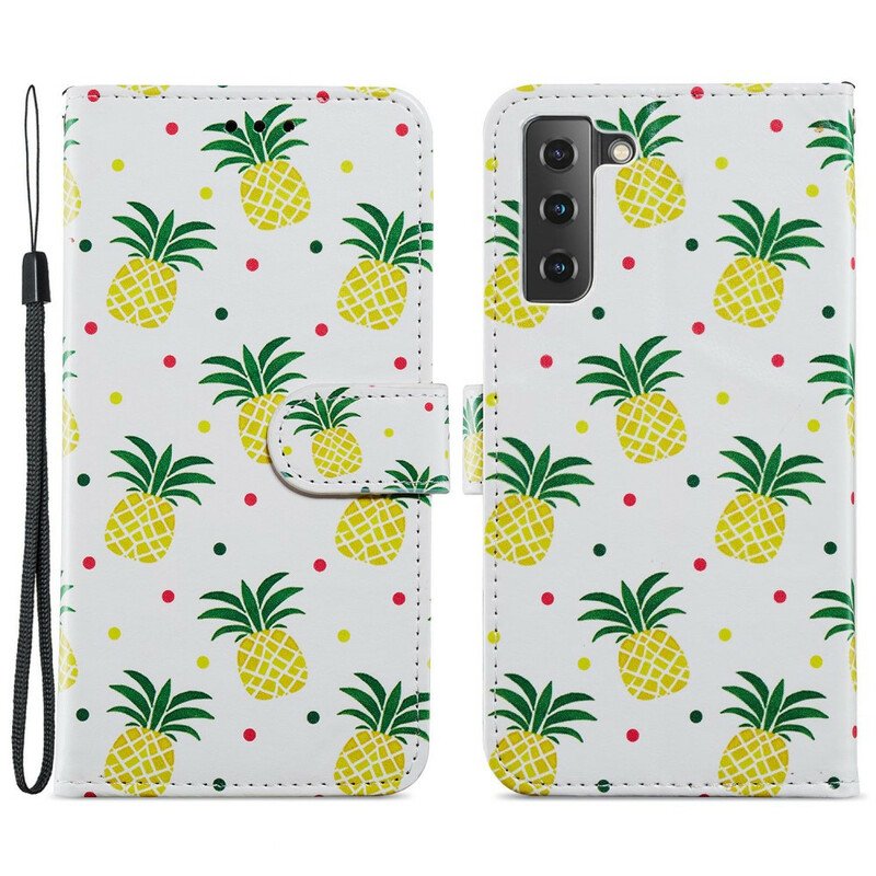 Fodral Samsung Galaxy S21 FE Flera Ananas