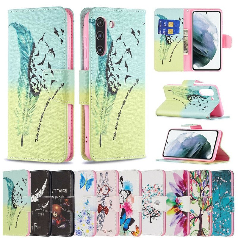 Folio-fodral Samsung Galaxy S21 FE Brainy Giraff