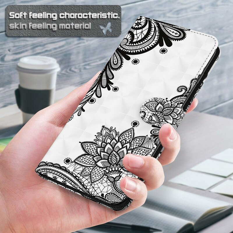 Folio-fodral Samsung Galaxy S21 FE Chic Spets