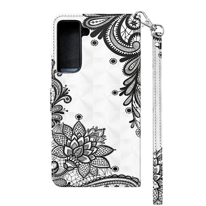 Folio-fodral Samsung Galaxy S21 FE Chic Spets