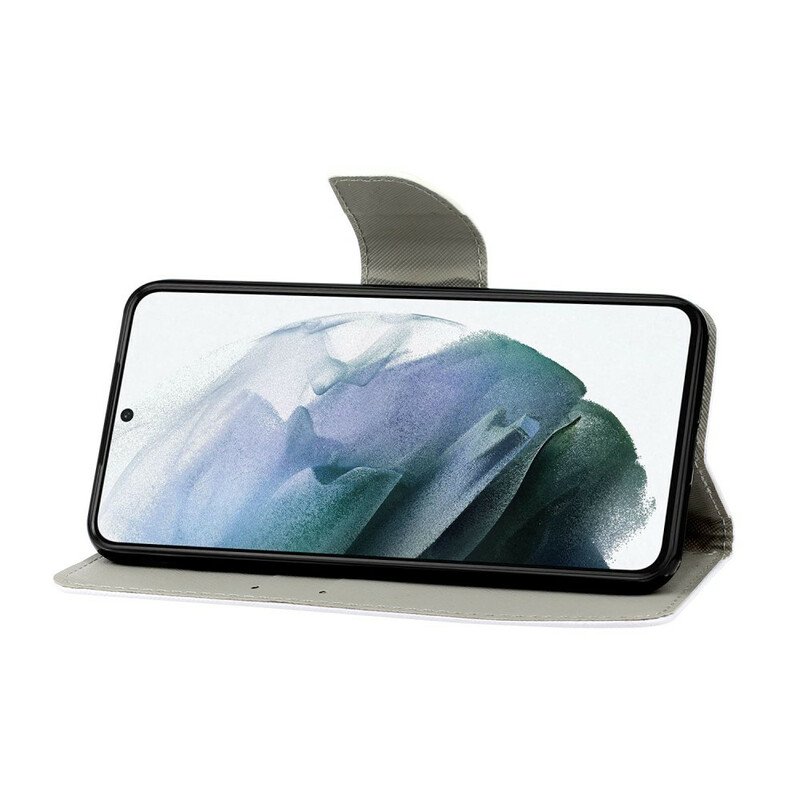 Folio-fodral Samsung Galaxy S21 FE Tiger Med Snodd