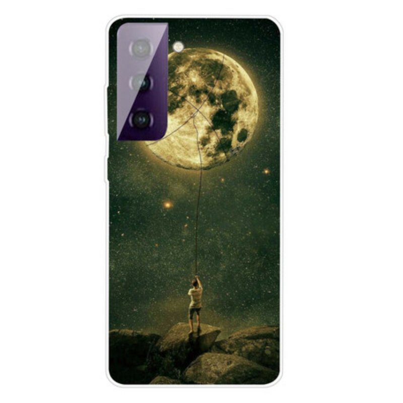 Skal Samsung Galaxy S21 FE Flexibel Moon Man