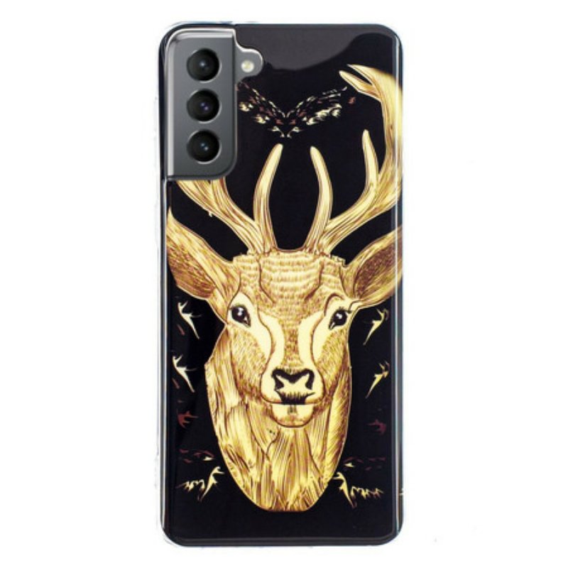 Skal Samsung Galaxy S21 FE Fluorescerande Majestic Deer