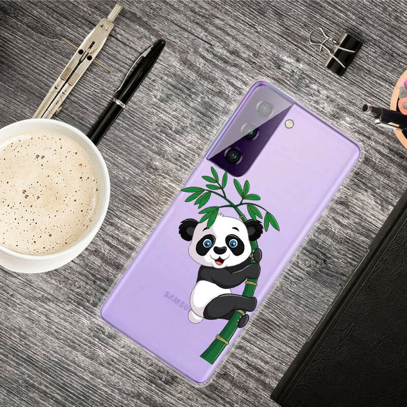 Skal Samsung Galaxy S21 FE Panda På Bambu