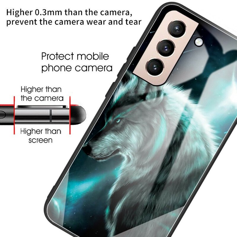 Skal Samsung Galaxy S21 FE Varg I Härdat Glas