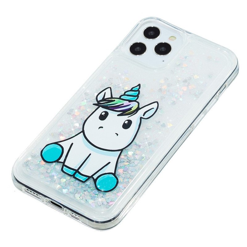 Mobilskal iPhone 15 Pro Max Unicorn Glitter