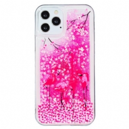 Skal iPhone 15 Pro Max Flamingo Glitter