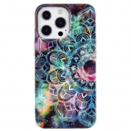 Skal iPhone 15 Pro Max Fluorescerande Mandala