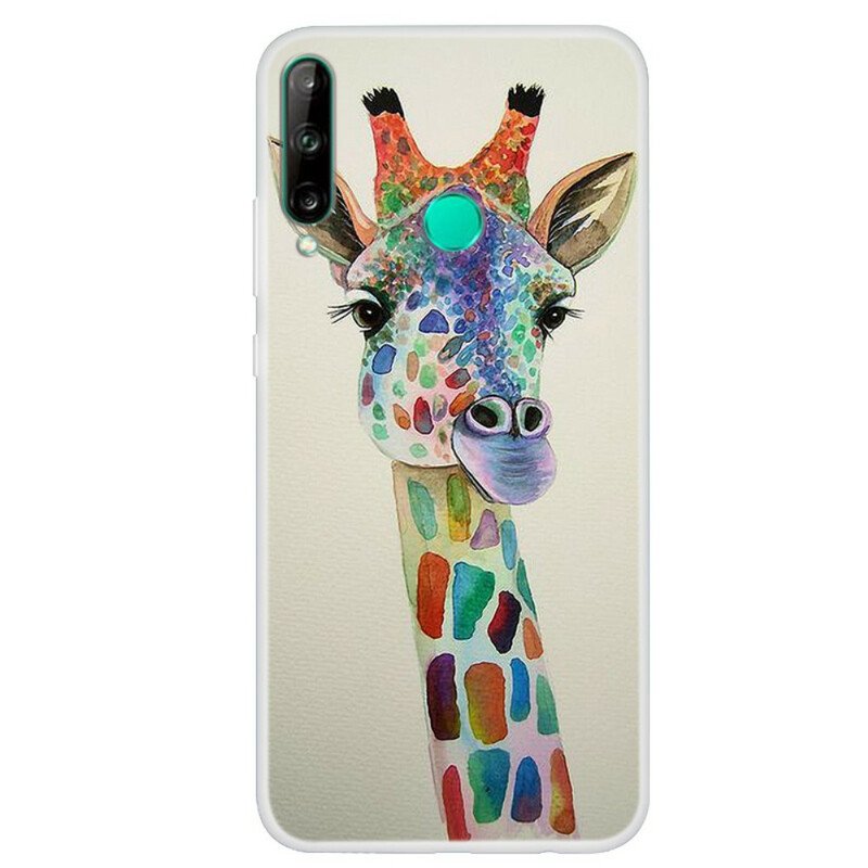 Skal Huawei Y7p Färgglad Giraff