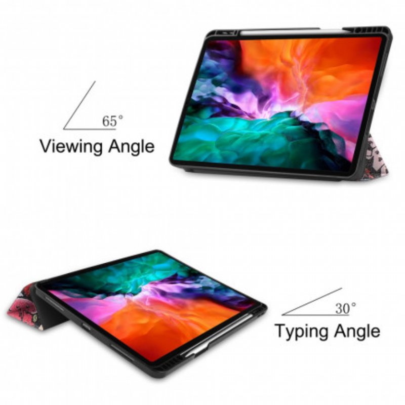 Skal iPad Pro 12.9" (2020) Graffiti Pennhållare