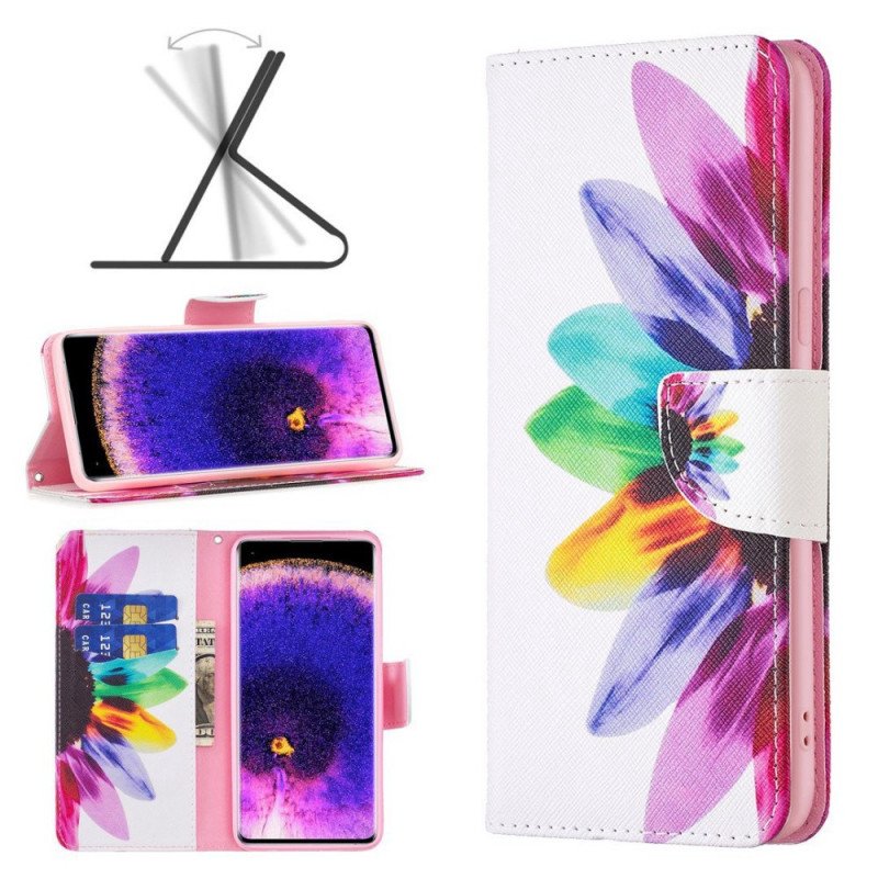 Fodral Oppo Reno 7 Akvarell Blomma