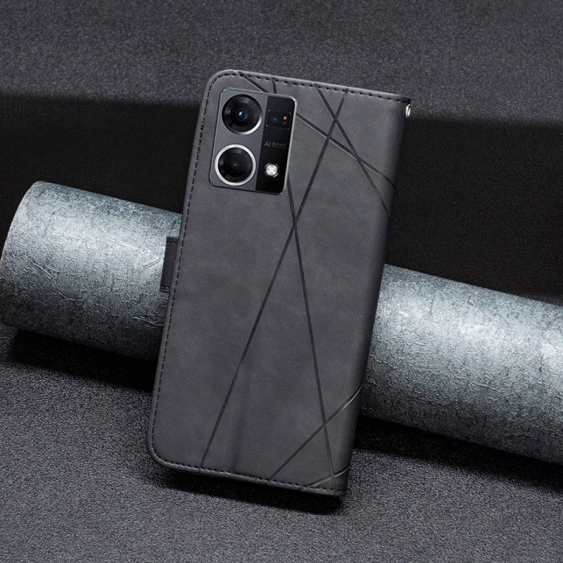 Fodral Oppo Reno 7 Binfen Färg Läder Styling