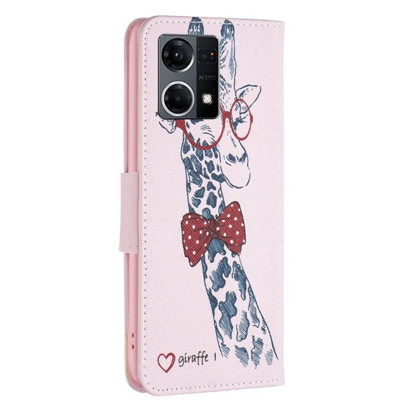 Fodral Oppo Reno 7 Brainy Giraff