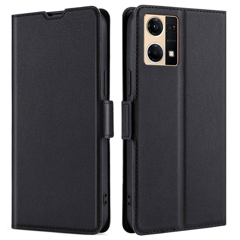 Fodral Oppo Reno 7 Finesse Dubbellås