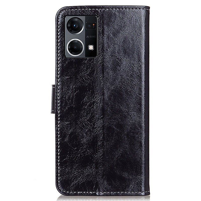 Fodral Oppo Reno 7 Lackerad Med Sömmar