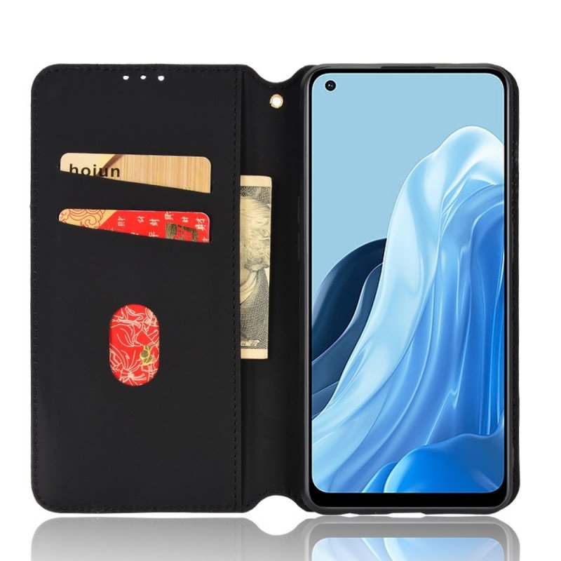 Folio-fodral Oppo Reno 7 Läderfodral 3d Cube Lädereffekt