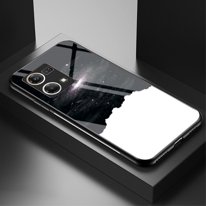 Mobilskal Oppo Reno 7 Mönster I Härdat Glas