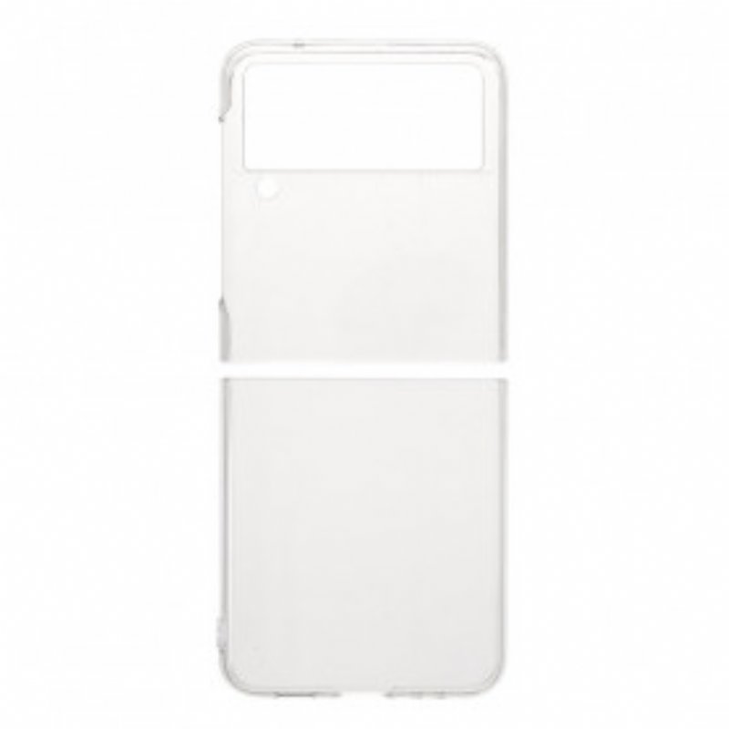 Folio-fodral Skal Samsung Galaxy Z Flip 3 5G Läderfodral Transparent