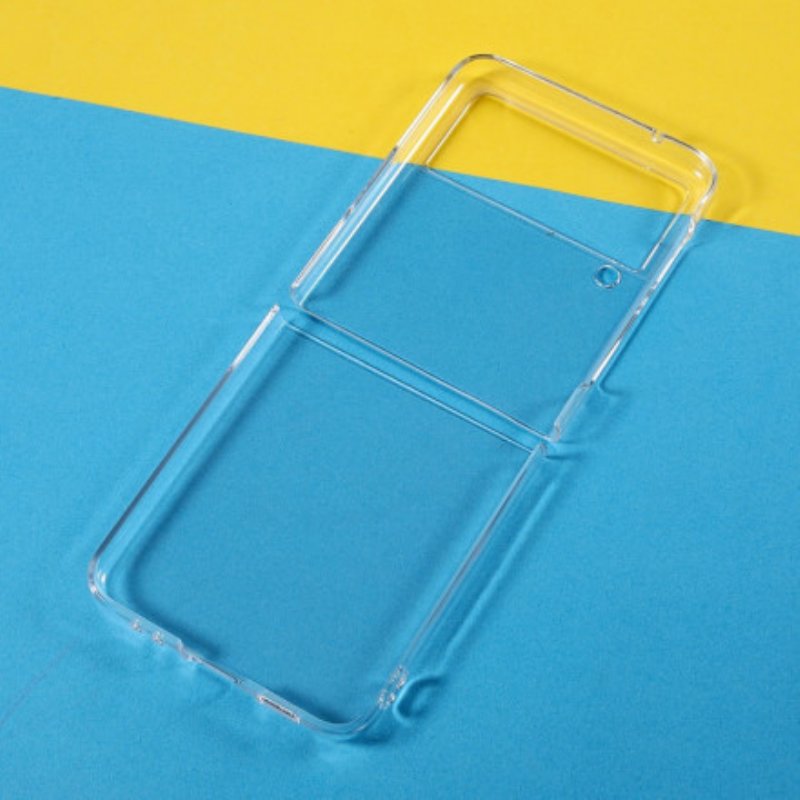 Folio-fodral Skal Samsung Galaxy Z Flip 3 5G Läderfodral Transparent