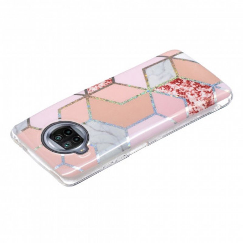 Skal Xiaomi Mi 10T Lite Glitter Design Marmor