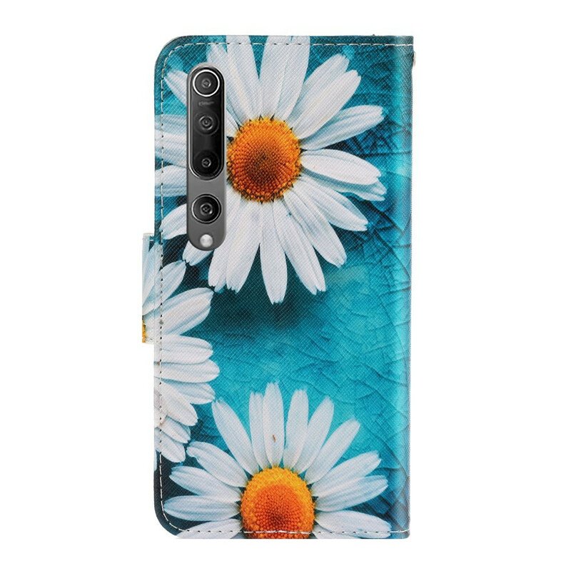 Fodral Xiaomi Mi 10 / 10 Pro Med Kedjar Thong Daisies