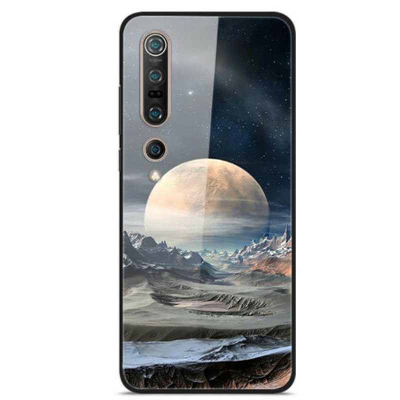 Skal Xiaomi Mi 10 / 10 Pro Space Moon Härdat Glas