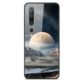 Skal Xiaomi Mi 10 / 10 Pro Space Moon Härdat Glas