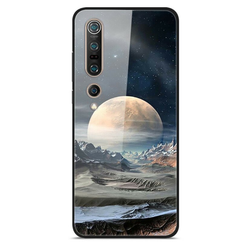 Skal Xiaomi Mi 10 / 10 Pro Space Moon Härdat Glas