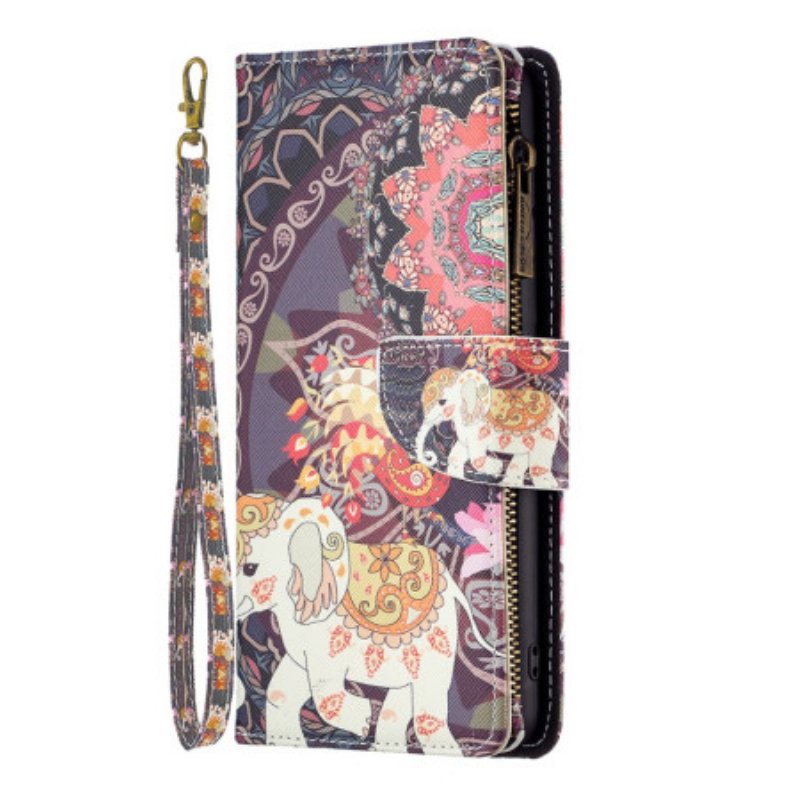 Fodral Samsung Galaxy S24 5g Tribal Elephant Wallet Med Rem