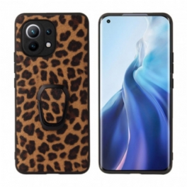 Mobilskal Xiaomi Mi 11 (5G) Ringstöd I Leopardstil