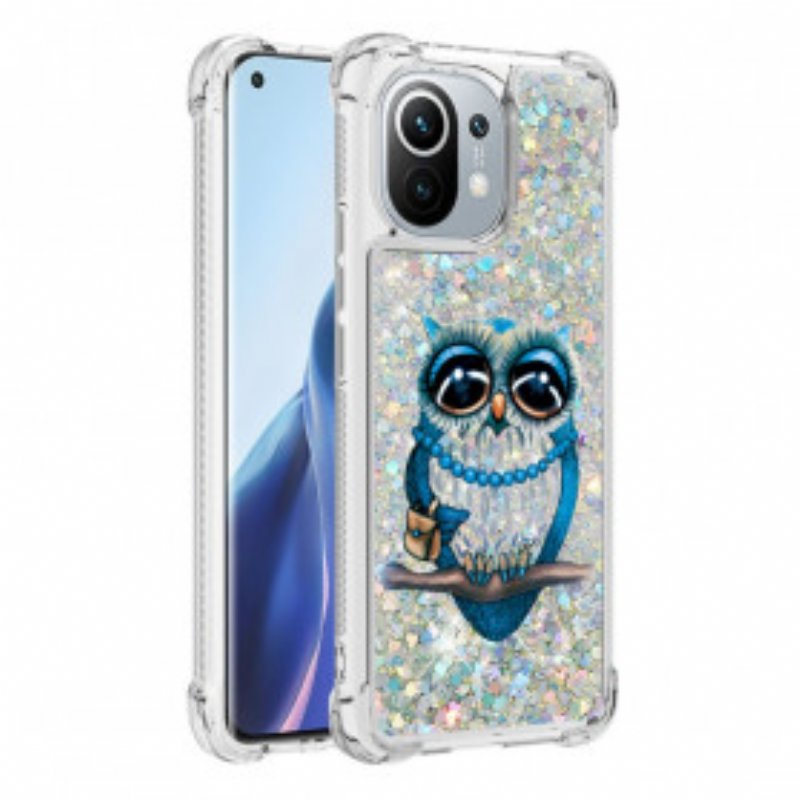 Skal Xiaomi Mi 11 (5G) Miss Owl Paljetter