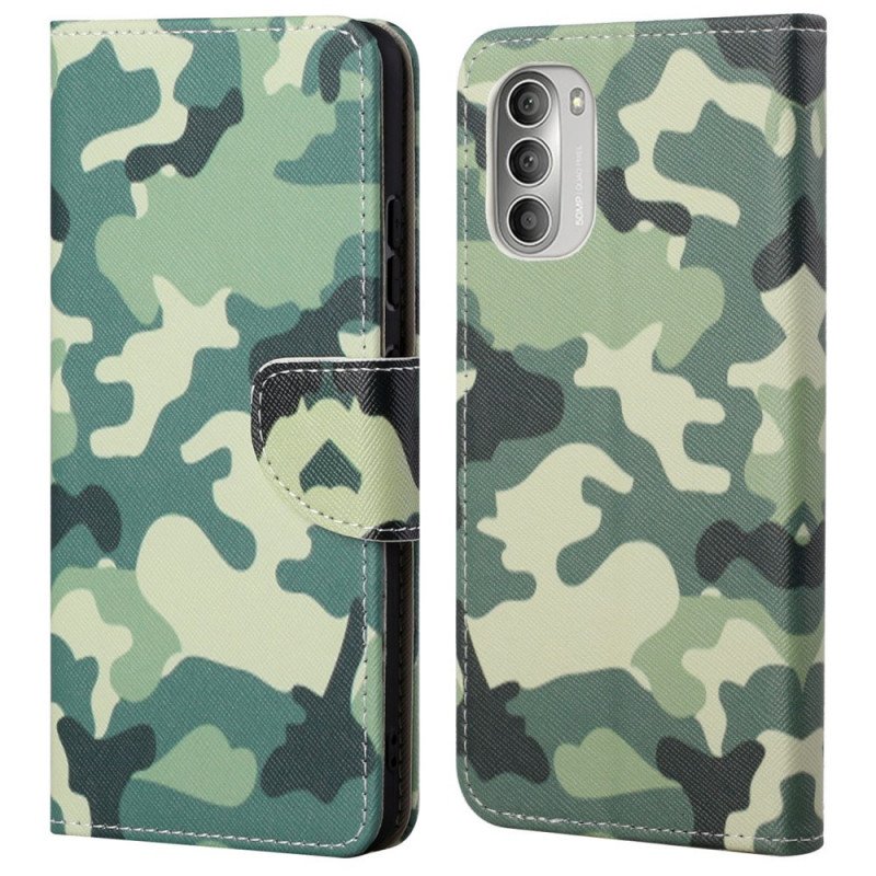 Fodral Moto G51 5G Militärt Kamouflage