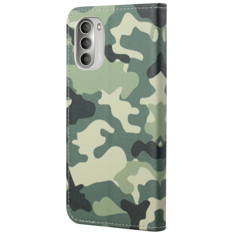 Fodral Moto G51 5G Militärt Kamouflage