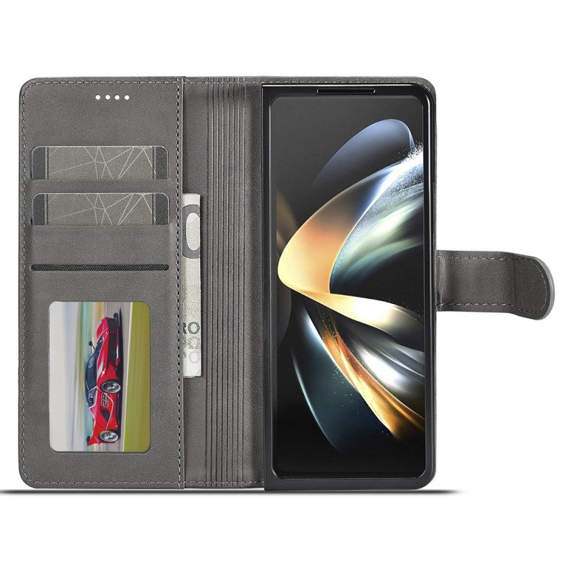 Fodral För Samsung Galaxy Z Fold 6 Läderimitation Lc.imeeke