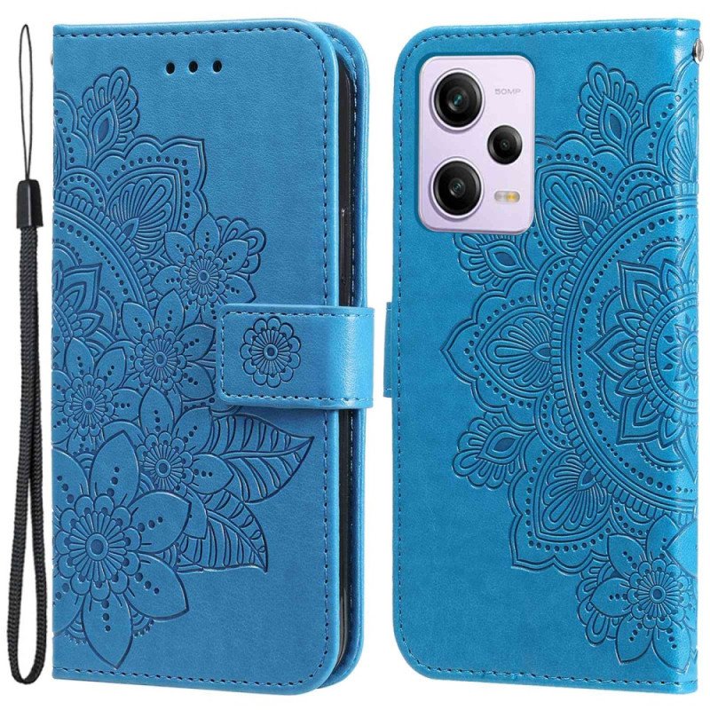 Fodral Xiaomi Redmi Note 12 Pro Med Kedjar Rem Blommandala