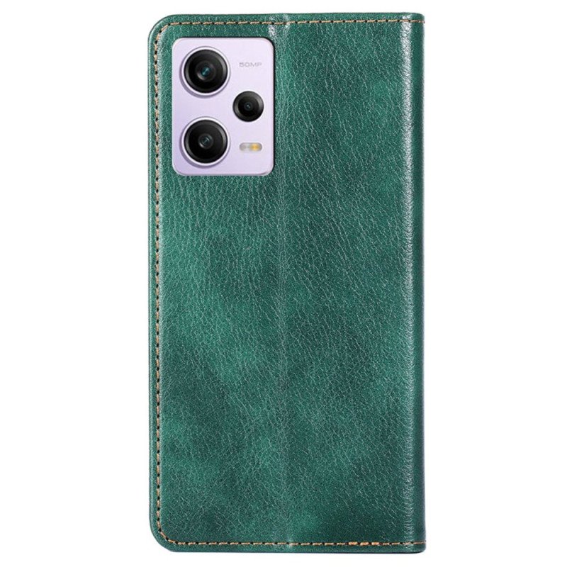 Folio-fodral Xiaomi Redmi Note 12 Pro Läderfodral Faux Lädersömmar