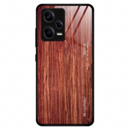 Skal Xiaomi Redmi Note 12 Pro Trädesign Härdat Glas