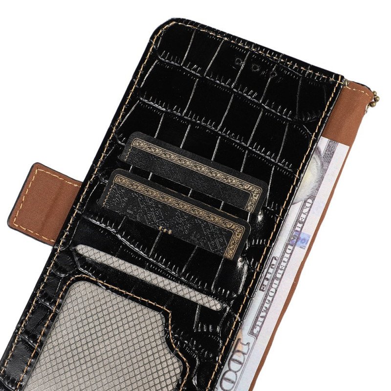 Fodral Samsung Galaxy S23 5G Crocodile Style Rfid