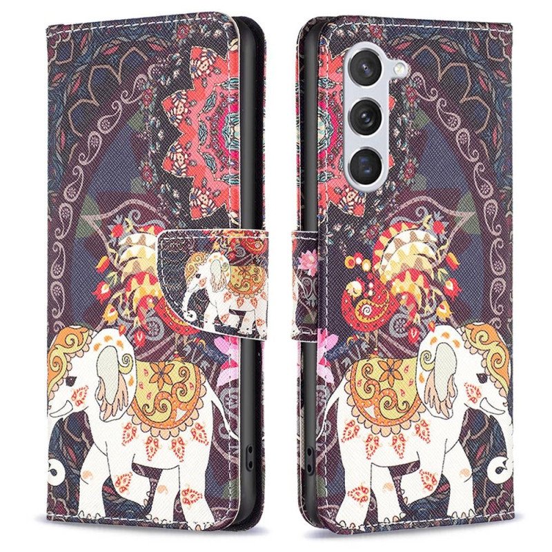 Fodral Samsung Galaxy S23 5G Tribal Elefant