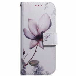 Folio-fodral Samsung Galaxy S23 5G Rosa Blomma