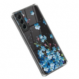 Skal Samsung Galaxy S23 5G Blå Blommor