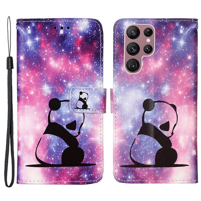 Folio-fodral Samsung Galaxy S23 Ultra 5G Panda Galaxy