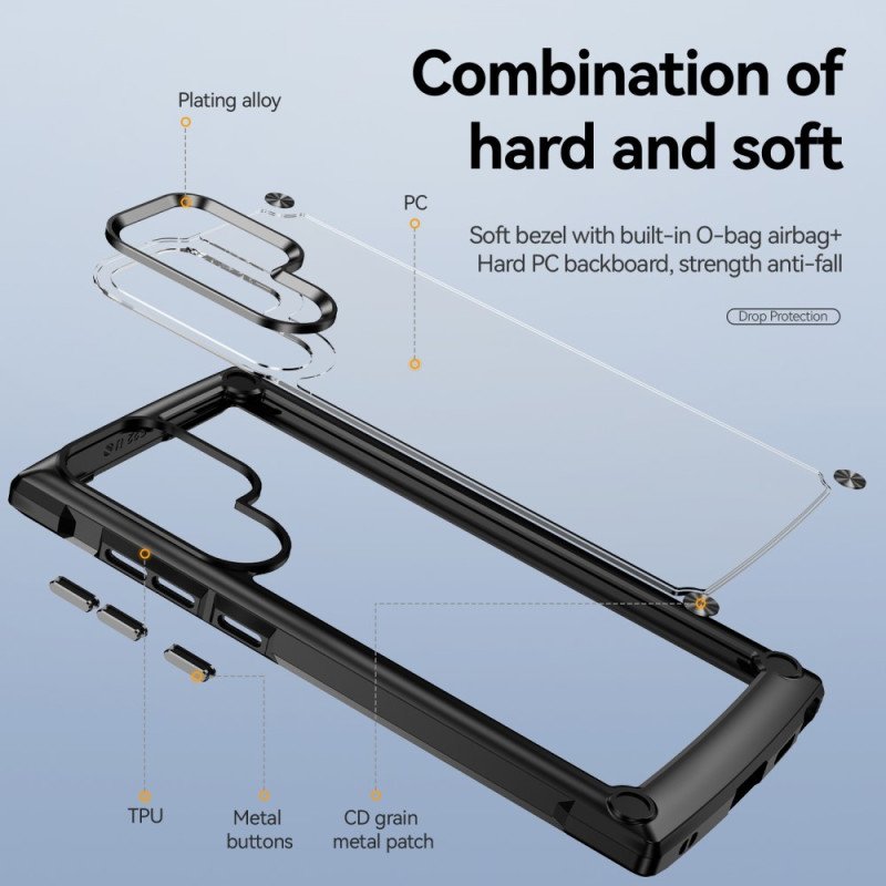 Skal Samsung Galaxy S23 Ultra 5G Hybrid Med Aluminiumlegering