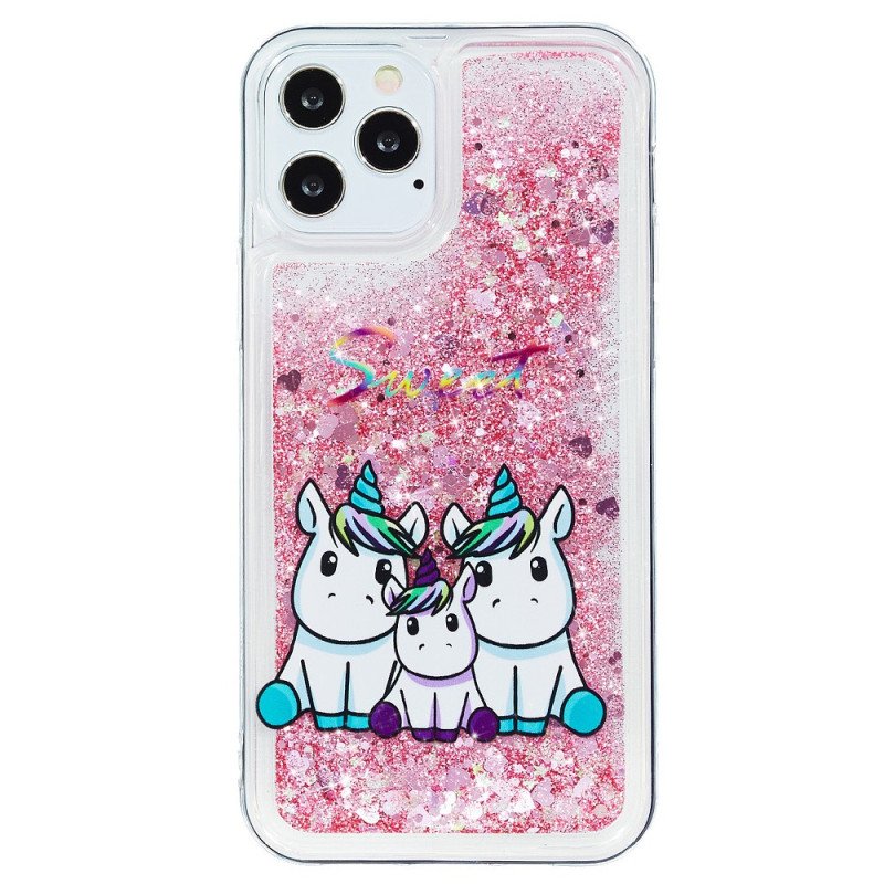 Mobilskal iPhone 15 Pro Unicorn Glitter