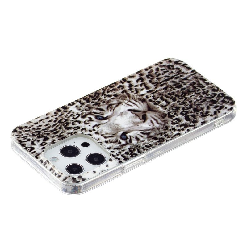 Skal iPhone 15 Pro Fluorescerande Leopard